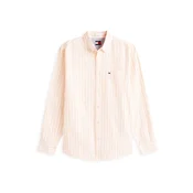 Tommy Jeans Srajca pastelno oranžna/bela
