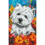 Pingo Ars Dijamantski mozaik Belo kuce, 20x30 cm