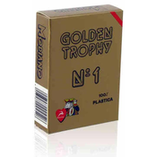 Plasticne karte za igranje Golden Trophy - crna pozadina