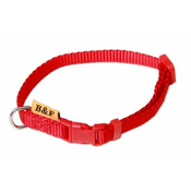 BAFPET Najlonska ovratnica za kužka - rdeča 1,00 x 20-35 cm