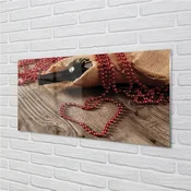 tulup.si Zidna obloga za kuhinju Vino srce korale 100x50 cm