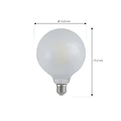 LUUMR pametna LED-žarnica, mat, E27, G125, 7 W, Tuya, Wi-Fi, CCT - bel mat - Steklo