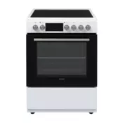 VOX CTR6355WQ Elektricni Šporet, 69l, 60x85x60 cm, Turbo Rerna, Beli