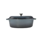 Litoželezni pekač z emajlirano površino 32cm modri 53870