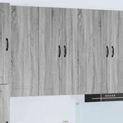 vidaXL Stenska kuhinjska omarica s polico Siva Sonoma 60 x 31 x 100 cm