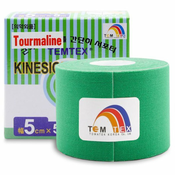Temtex Tape Tourmaline elasticna traka za mišice i zglobove boja Green, 5 cm x 5 m 1 kom