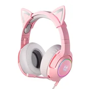 Bluetooth Over-Ear slušalke ONIKUMA K9 RGB - pink