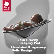 Babycare Elektricni ljuljaška za bebe Basic Model, Sivi