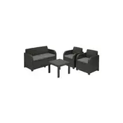 Garnitura georgina set sivi curver