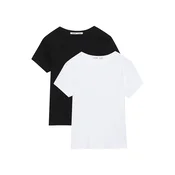 Pull&Bear Majica črna/bela