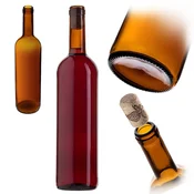 KADAX Steklenica za vino z bordo zamaškom, 750 ml
