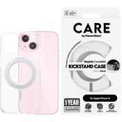 PANZERGLASS OVITEK CARE BY PANZERGLASS KICKSTAND IPHONE 15 6.1 ZA MAGSAFE SREBRNI OVITEK, (21898099)