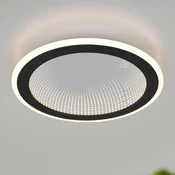 Reality Leuchten LED stropna svetilka Glace, črna, CCT, z možnostjo zatemnitve, kovinska - Dnevna soba/jedilnica - Sodobni - Kovina