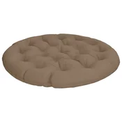 Vidaxl Papasan blazina VIANEN 100% poliester Taupe O 120 x 12 cm