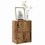 Regal za knjige boja starog drva 40x24x52 cm konstruirano drvo