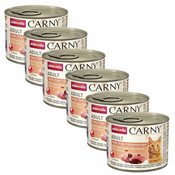 Animonda Carny Adult – piščanec, puran in raca 6x200 g