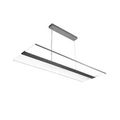 EGG LED viseča svetilka FLY6000 gor/dol vklop/izklop 63W 840 - Študija/pisarna - Sodobni - siva, prosojna - Plastika