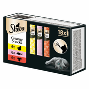 18x12g Sheba Creamy Snacks multi pakiranje za mačke