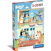 Clementoni Clementoni sestavljanka 2x20 SuperKolor Bluey 24807 - Sestavljanka za otroke