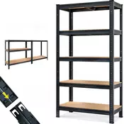 Regal za težke obremenitve HEAVY, maks. 875kg, 90x40x180cm, črn Jurhan