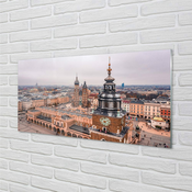 tulup.si Stenska plošča za kuhinjo Krakov panorama zimskih cerkva 140x70 cm