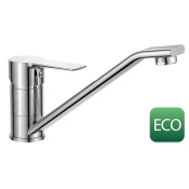 BARON ECO 6 l/min, Kuhinjska mešalna pipa, 186 mm, vrtljiv izliv, krom - Krom - Bruckner - BARON - 84 - Medeninasti - Vzvod - Lepilo - Drugo - Krožni - 139 - 14