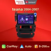 Junsun V1 Wireless Carplay 256GB 2 Din Android Auto Car Radio For Nissan teana J31 2004-2007 Multimedia Player GPS Autoradio