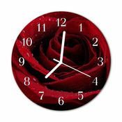 tulup.si Steklena okrogla ura Rose fi 30 cm