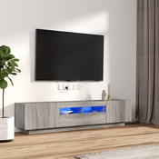 2-dijelni set TV ormarica LED boja hrasta od konstruiranog drva