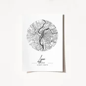 Wallity Poster France Lyon-2075, 50x70 cm