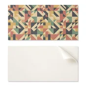 shumee Komplet samolepilnih PVC ploščic z abstraktnim geometrijskim vzorcem 10x40x20 cm