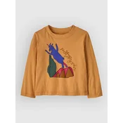 Patagonia Graphic Baby Kids Longsleeve T-Shirt dried mango