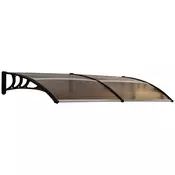 Homestar Nadstrešek za vrata 75x195x23 cm rjav