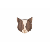 BeWooden lesena broška Grey Cat Brooch univerzalna