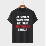 MAFIMI Muška majica Ja nisam savršen ali sam limitirana serija, Crna