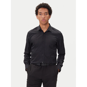 HUGO Srajca Elisha02 50544981 Črna Slim Fit