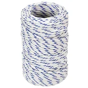 vidaXL Večnamenska uporabna vrv 2 mm 100 m Bela in modra PP