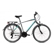 Capriolo Gradski bicikl Roadster, 20/28, Sivo-Tirkizni