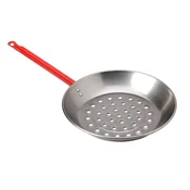 Ponev za peko kostanja in BBQ polirano jeklo 26,6cm 54457