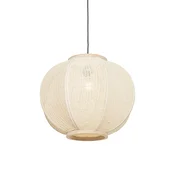 Pametna viseča svetilka naravna tkanina 48 cm vklj. Wifi G95 - Rob