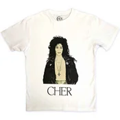 Cher Leather Jacket White L Majica