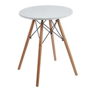 Okrogla miza 60x60 cm bela 41208