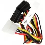 Supermicro SUPERMICRO Y split 4 pin to two RA SATA power extension 30cm CBL-0289L (CBL-0289L)