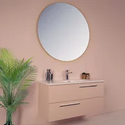 HANAH HOME Kupatilski ormarić sa umivaonikom i ogledalom (2 komada) Serenity Rose
