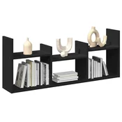 Zidni ormaric crni 100x18x40 cm od konstruiranog drva