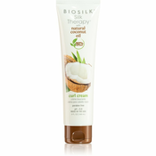 Biosilk Silk Therapy Natural Coconut Oil krema za kosu za valovitu i kovrcavu kosu 148 ml