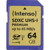 SD Card Intenso 64GB UHS-I Premium 3421490