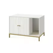 Songmics omara za mačji pesek 80x50x55 cm bela