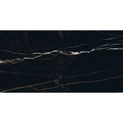 Mexen Flamingo Črna vzorec glaziranega porcelanskega kamna rekt. G1, talna-stenska ploščica, visok sijaj - TL215-00-S
