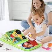 [pacza] Manipulativna tabla Senzorična knjiga Montessori Farm Z3316
